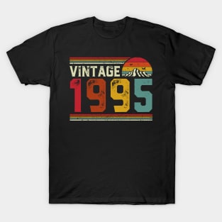 Vintage 1995 Birthday Gift Retro Style T-Shirt